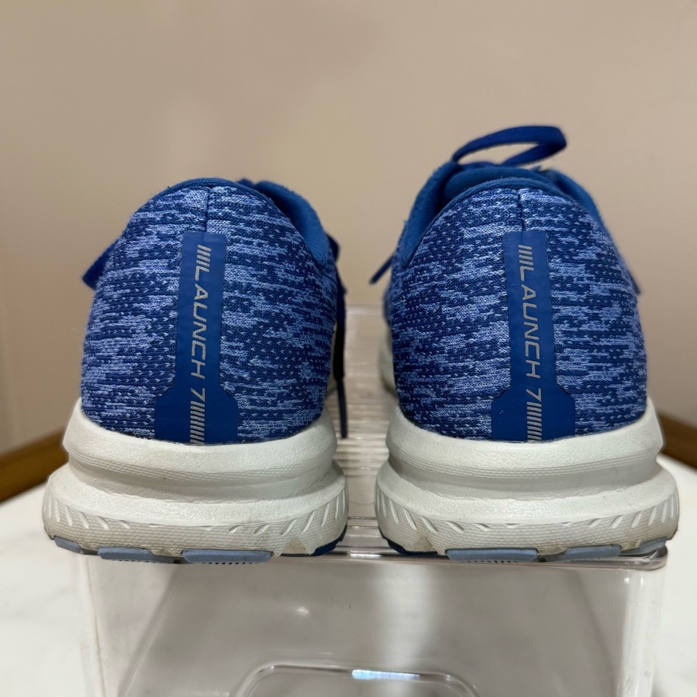 Brooks Launch 7 Wave Pattern Blue Sneakers for Running - Picture 5 of 7